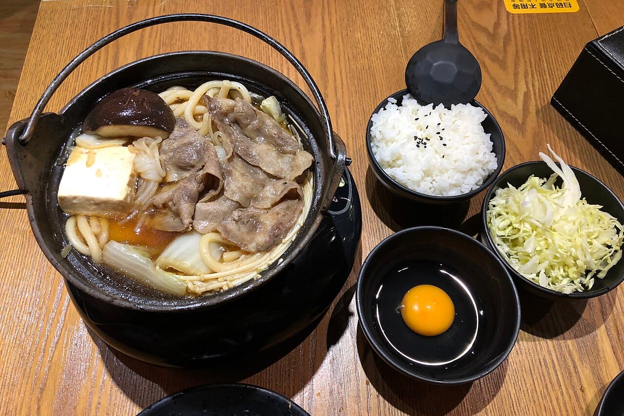 Sukiyaki Hiyama — Sukiyaki of premium domestic wagyu